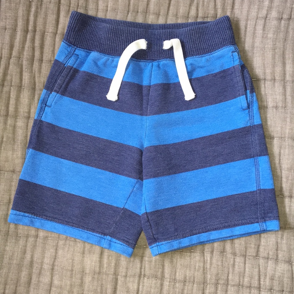 Striped jersey shorts